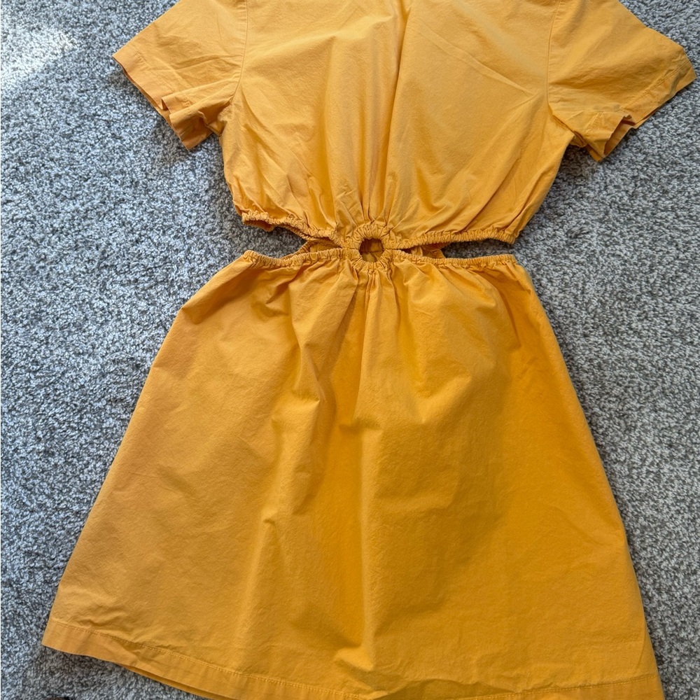 Zara Kids Casual Dress in Vibrant Yellow